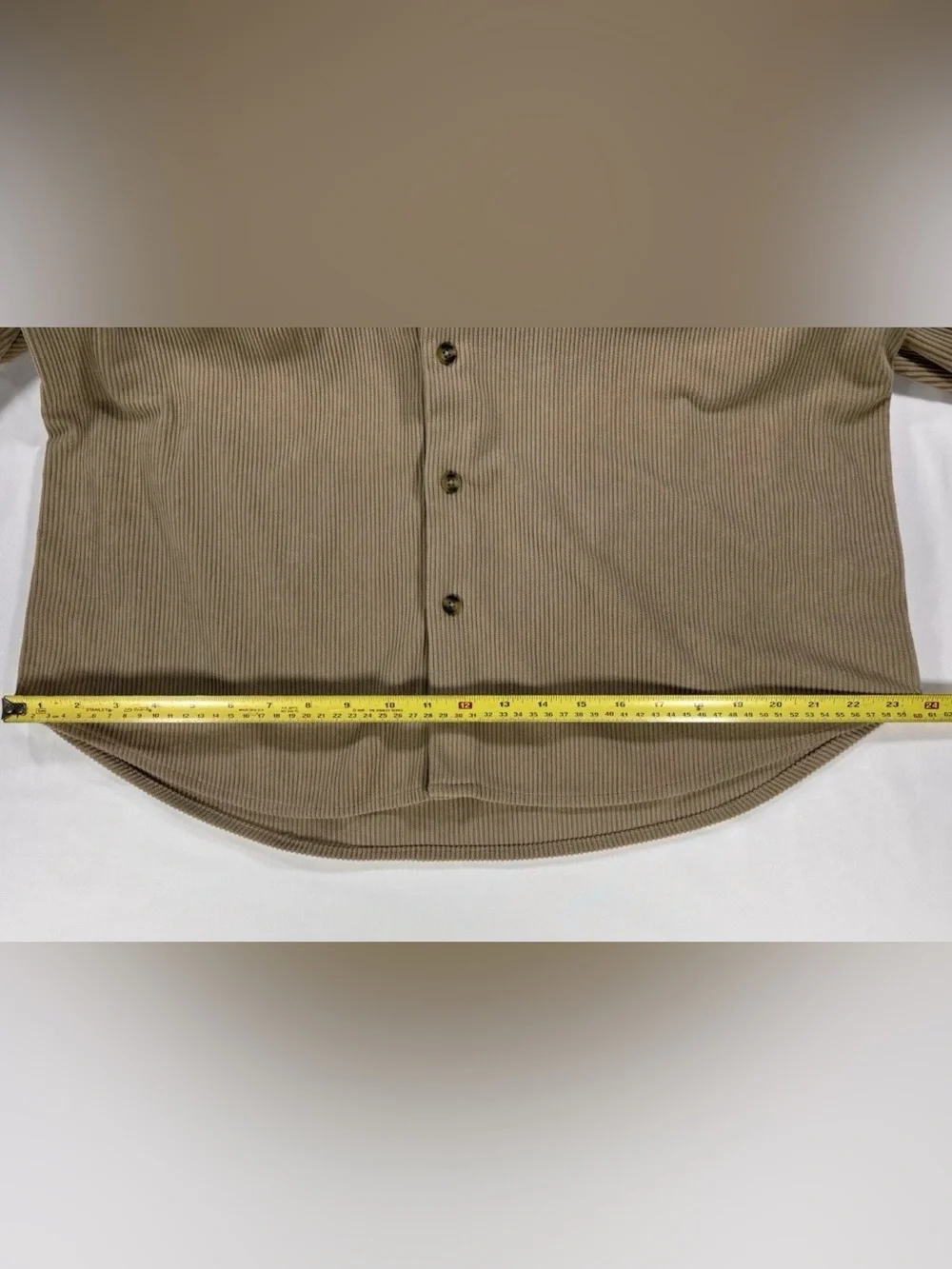 Eddie Bauer Men’s Large Ribbed/Corduroy  Long Sleeve Button Up Shacket